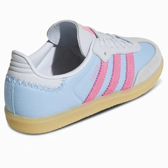 🩷🌀 ADIDAS SAMBA BLUE PINK 💕🌀 - Picture 3 of 4